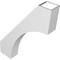 Ekena Millwork 5 1/2-in. W x 28-in. D x 36-in. H Westlake Architectural Grade PVC Knee Brace BRCP055X28X36WTL - alternate 3